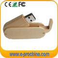 Giratorio de madera de memoria flash USB con el logotipo de grabado láser (ew503)